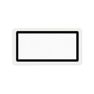 Adressetiketter med Svart gränd vid Unisex