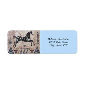 Adressetiketter - Native American Art Returadress Etikett