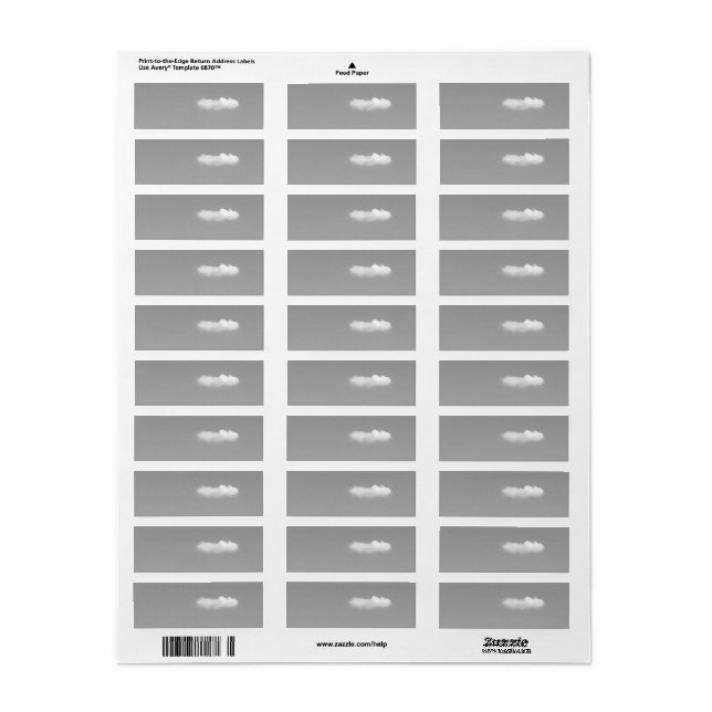 ADRESSETIKETTER RETURADRESS ETIKETT (Helt Ark)