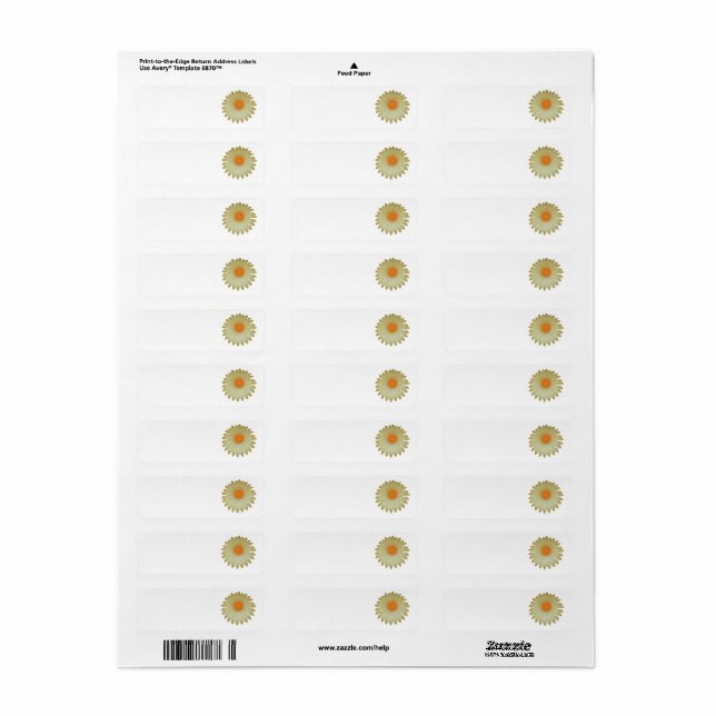 ADRESSETIKETTER RETURADRESS ETIKETT (Helt Ark)