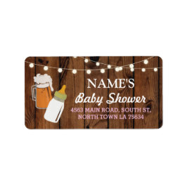 Adressetiketter Stickers Beer Breing Flaska Girl