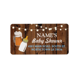 Adressetiketter Stickers Beer Brewing Flaska Boy