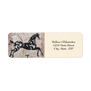 Adressetiketter—Woven Pony Returadress Etikett