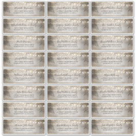 Adressetiketterna Beach Light Bröllop Guest Namn Klistermärken