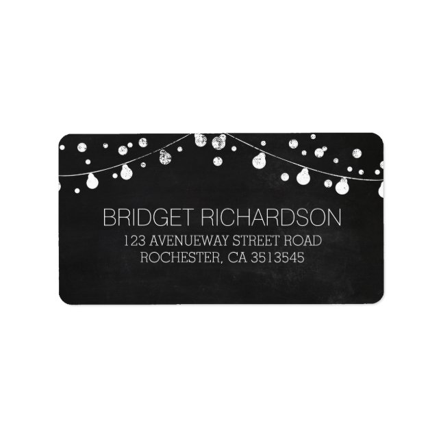 adressetiketterna bröllop adressetikett (Framsidan)