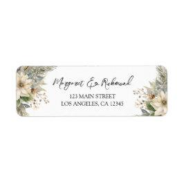 Adressetiketterna Bröllop i den moderna Eleganten Returadress Etikett