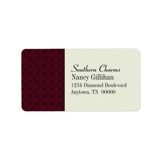 Adressetiketterna land Linjer Adressetikett (Framsidan)