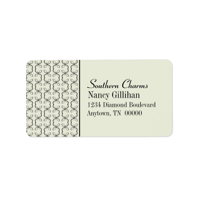 Adressetiketterna land Linjer Adressetikett (Framsidan)