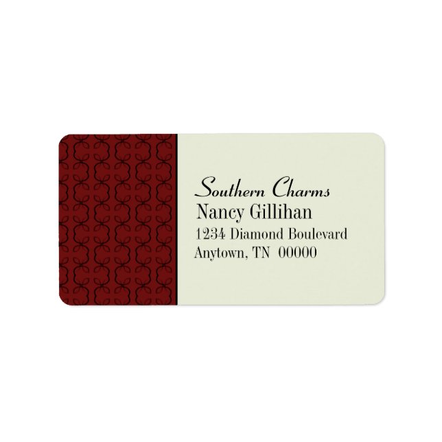 Adressetiketterna land Linjer Adressetikett (Framsidan)