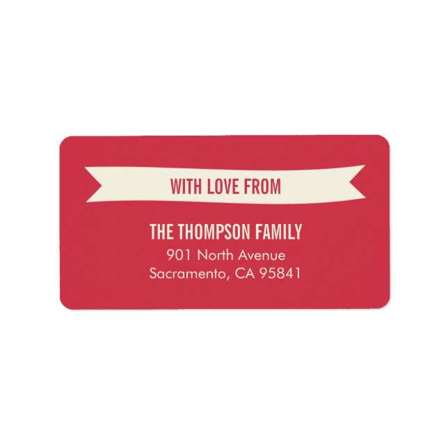 Adressetiketterna Önskemål jul Adressetikett (Framsidan)