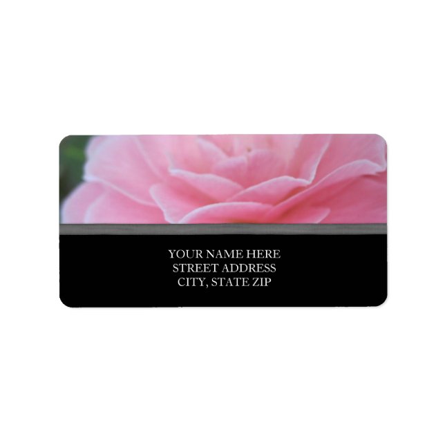 Adressetiketterna rosa ros adressetikett (Framsidan)