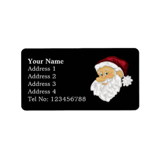 Adressetiketterna Santa Ansikte (M) Adressetikett