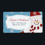 Adressetiketterna snögubbe fraktsedel<br><div class="desc">Snögubbe Adress Stickerst Adress Stickers.</div>