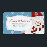 Adressetiketterna snögubbe fraktsedel<br><div class="desc">Snögubbe Adress Stickerst Adress Stickers.</div>