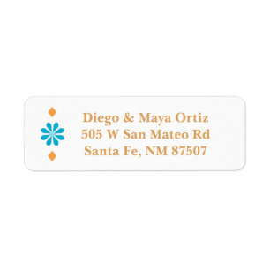 Adressetiketterna Southwest Santa Fe Returadress Etikett