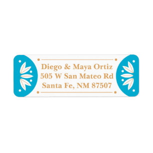 Adressetiketterna Southwest Santa Fe Returadress Etikett