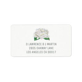 Adressetiketterna vit ros adressetikett