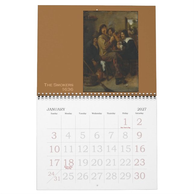 Adriaen Brouwer 2013 kalender (Jan 2027)