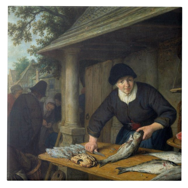 Adriaen van Ostade - Fiskefartygen Kakelplatta (Framsidan)