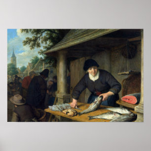 Adriaen van Ostade - Fiskefartygen Poster