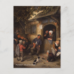 Adriaen van Ostade the Violinist Vykort