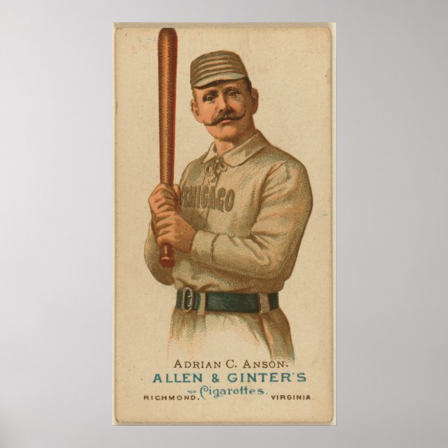 Adrian C. Anson, Chicago White Stockings Poster (Framsidan)
