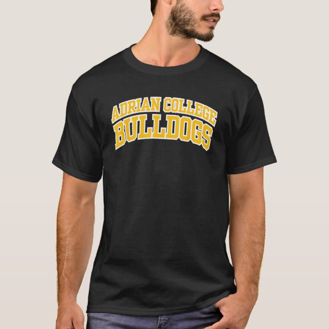 Adrian College Bulldog 03 T Shirt (Framsida)