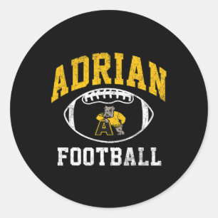 Adrian College Football Athletics Vintage Sports A Runt Klistermärke