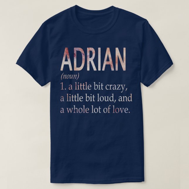 Adrian Girl Namn Definition T Shirt (Design framsida)