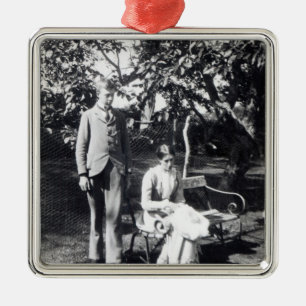 Adrian och Virginia Stephen, 1900 Julgransprydnad Metall