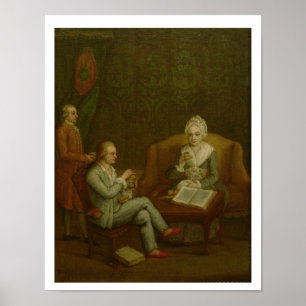 Adriana Giustinian Barbarigo och henne Son Poster
