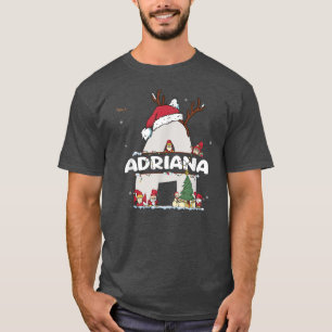 Adriana jul Shirt w Adriana Namn för roligt X T