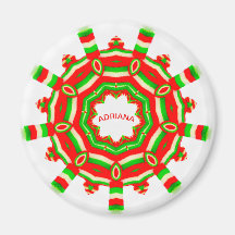 ADRIANA ~ Personalised Christmas Wheel Fractal ~ 