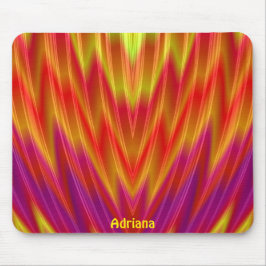 ADRIANA ~ Red, Gult and Lila Mouse Pad Musmatta