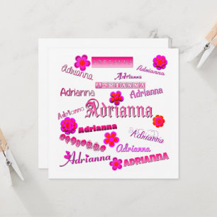 Adrianna Blommigt Pop Art Inbjudningar
