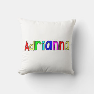 Adrianna - Rainbow text Kudde