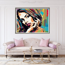 Adrianne Ser Bra Pop Art Poster