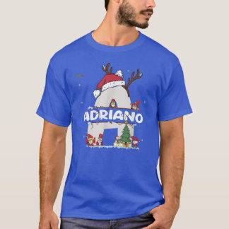 Adriano Christmas w Adriano Name for funny Xmas T Shirt