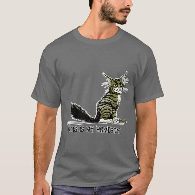 Adrians Undead Diary Otis är min Homeboy-vän T Shirt (Framsida)