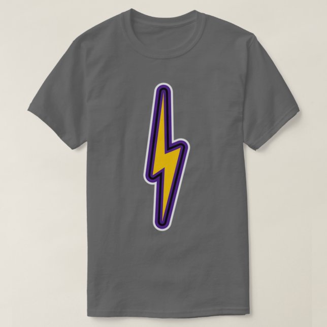 Adrianx27:s Lila amp Guld Lightning Bolt T Shirt (Design framsida)