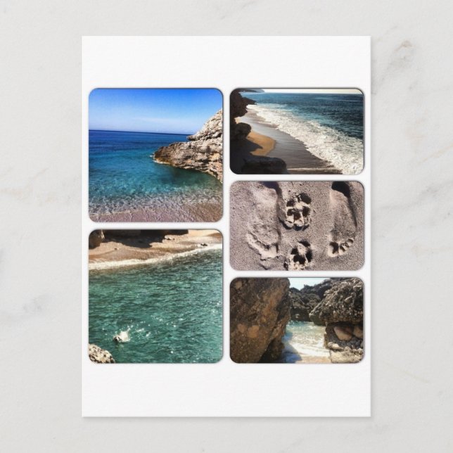 Adriatiska havet Albanien Vykort (Framsida)