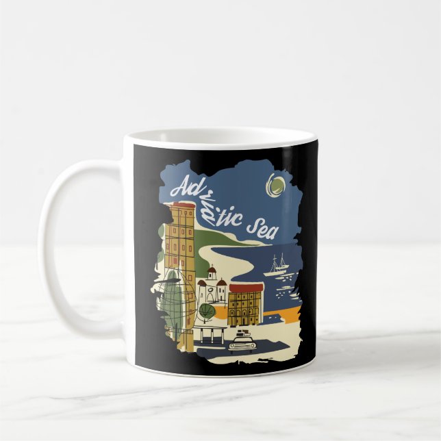 Adriatiska havet kaffemugg (Vänster)
