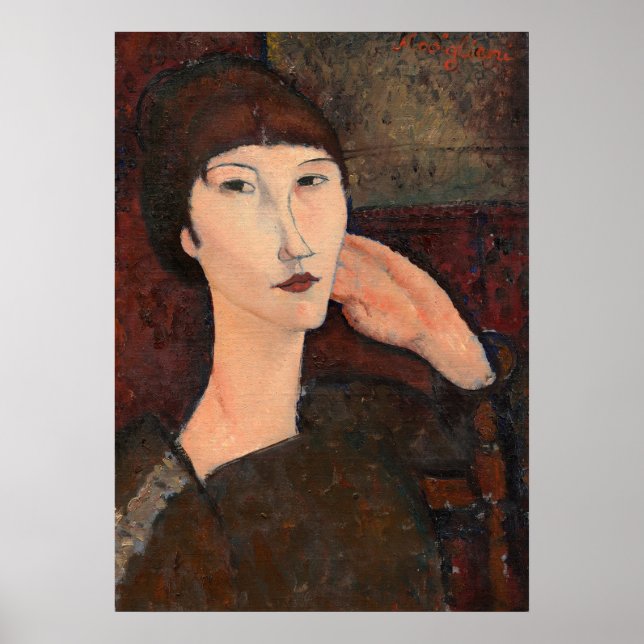Adrienne - Amedeo Modigliani Fine Art Poster (Framsidan)