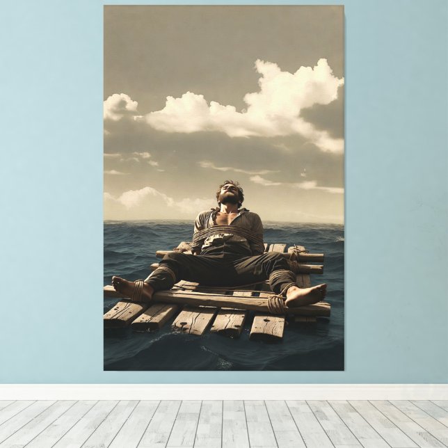 Adrift canvas print (Insitu (trägolv))