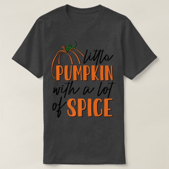 AdrL Little Pumpkin med en hög höstnedgång T Shirt (Design framsida)