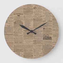 Ads of the Past, NY 1856 Wall Clock Stor Klocka