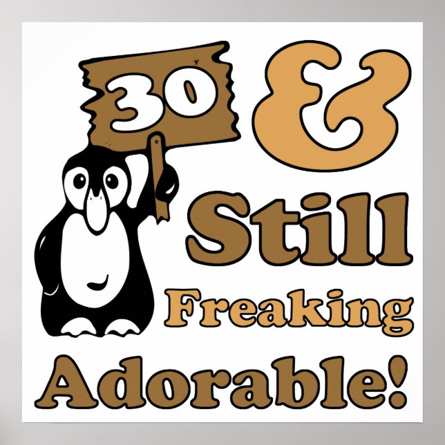 Adsible 30års födelsedag poster (Framsidan)