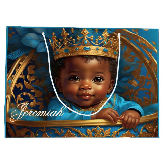 Adsible African Prince Royal Baby Shower/Birthday (Baksidan)
