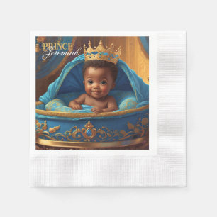 Adsible African Prince Royal Baby Shower/Birthday Pappersservett
