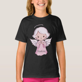 Adsible Angel Girly Black Namn T Shirt